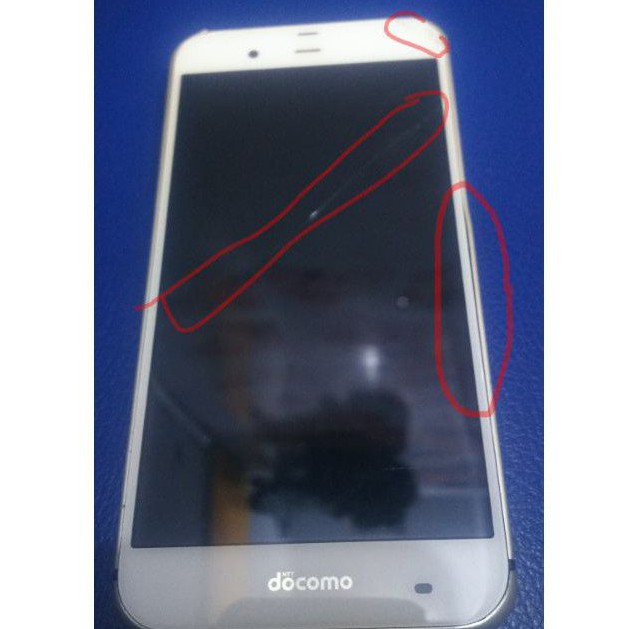 Bukan unit hp tapi ini LCD Touchscreen / Layar Sharp Aquos SH04H 506SH SHV34 Retak dikit