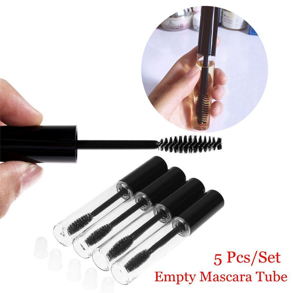 PREVA 5 Pcs/10ml Mascara Tube With Lash Brush Useful Empty Makeup Tool Container