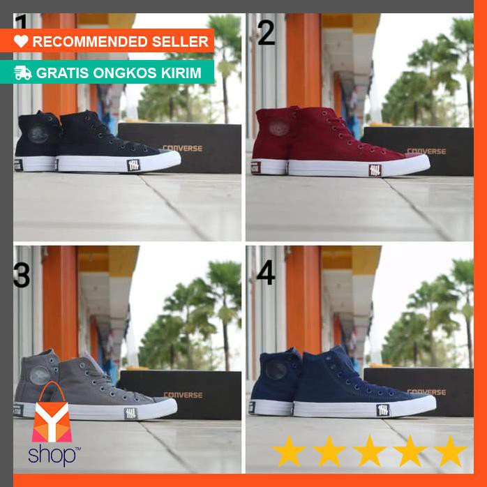 DISKON BESAR  SEPATU CONVERSE TINGGI X UNDEFEATED MURAH / COWO CEWE / SEKOLAH / KETS