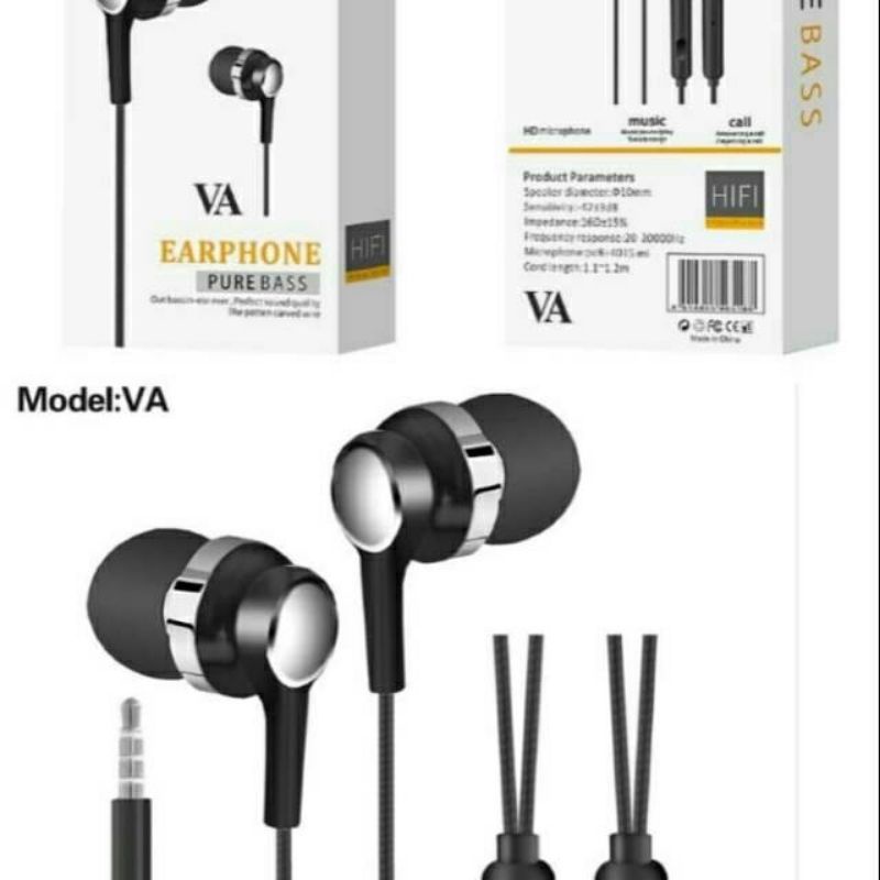 Headset REALME VA PURE BASS Handsfree VA REALME PUREBASS Earphone REALME VA PURE BASS