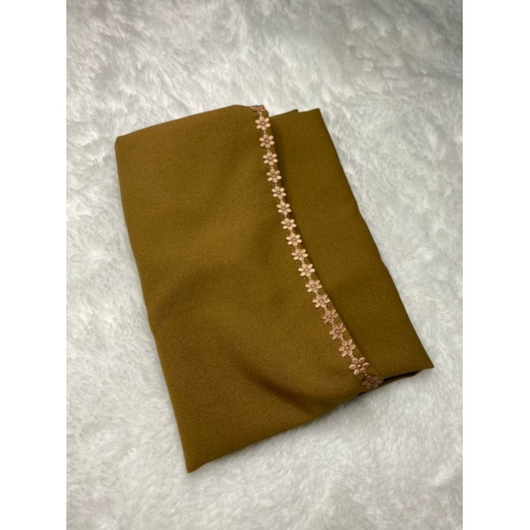 BERGO MARYAM RENDA MELATI DIAMOND / HIJAB BERGO MELATI NON PET PART 2-Melati moca