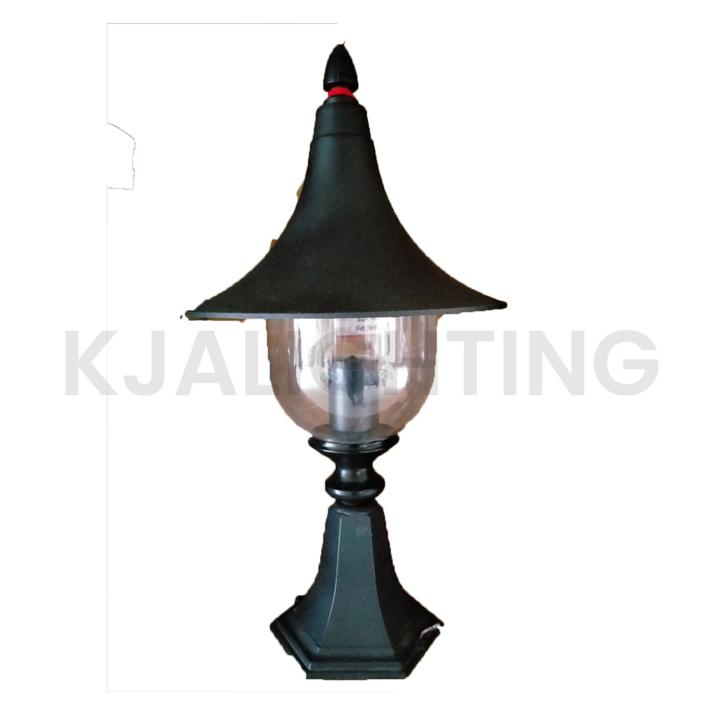 LAMPU TAMAN LAMPU PILAR LAMPU HIAS TAMAN DELMAN 5038/BK