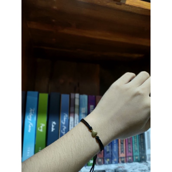 Gelang Love Bronze Benang Rajut polyester