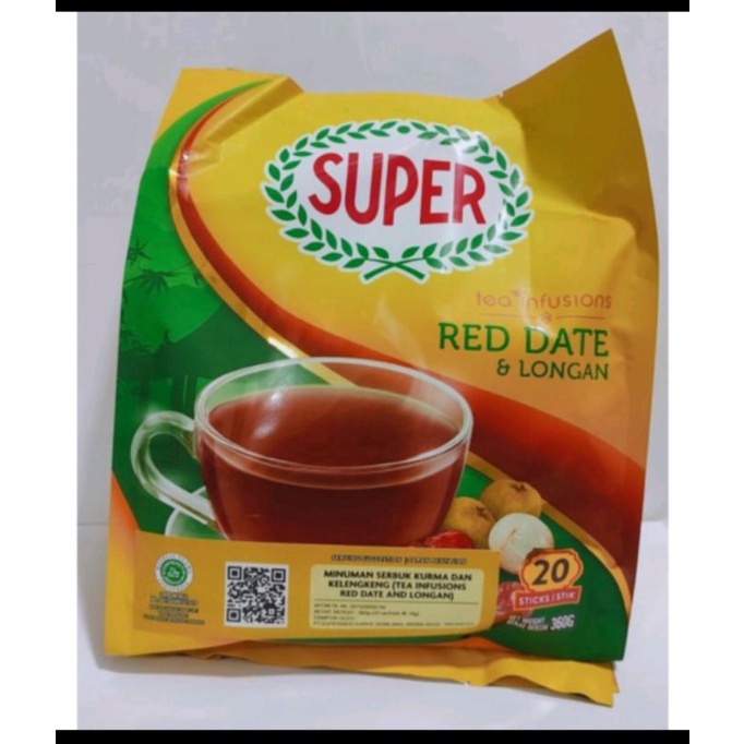 

Super Instant Red Date & Longan Tea / Teh Angco Isi 20 Sachet @18 gr