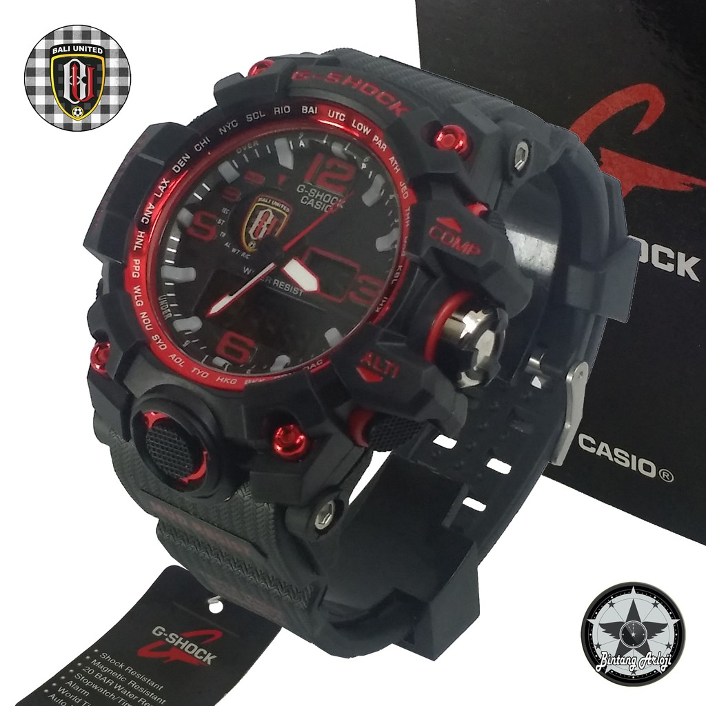 { EXCLUSIVE } JAM TANGAN BALI UNITED DUAL TIME (LIST MERAH)