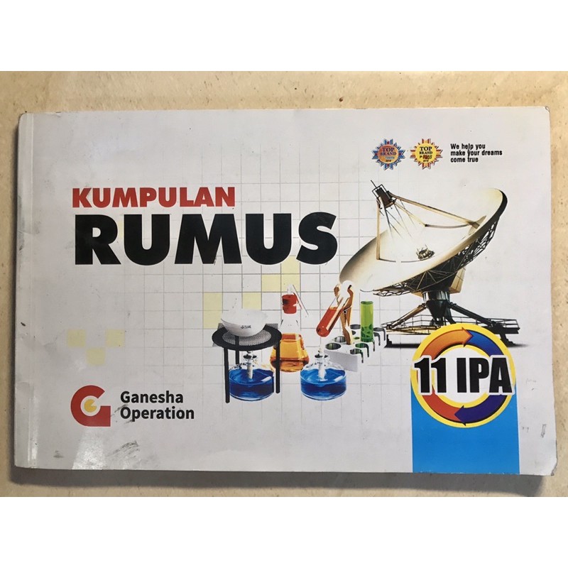 PRELOVED BUKU KUMPULAN RUMUS 11 XI IPA GANESHA OPERATION (GO)