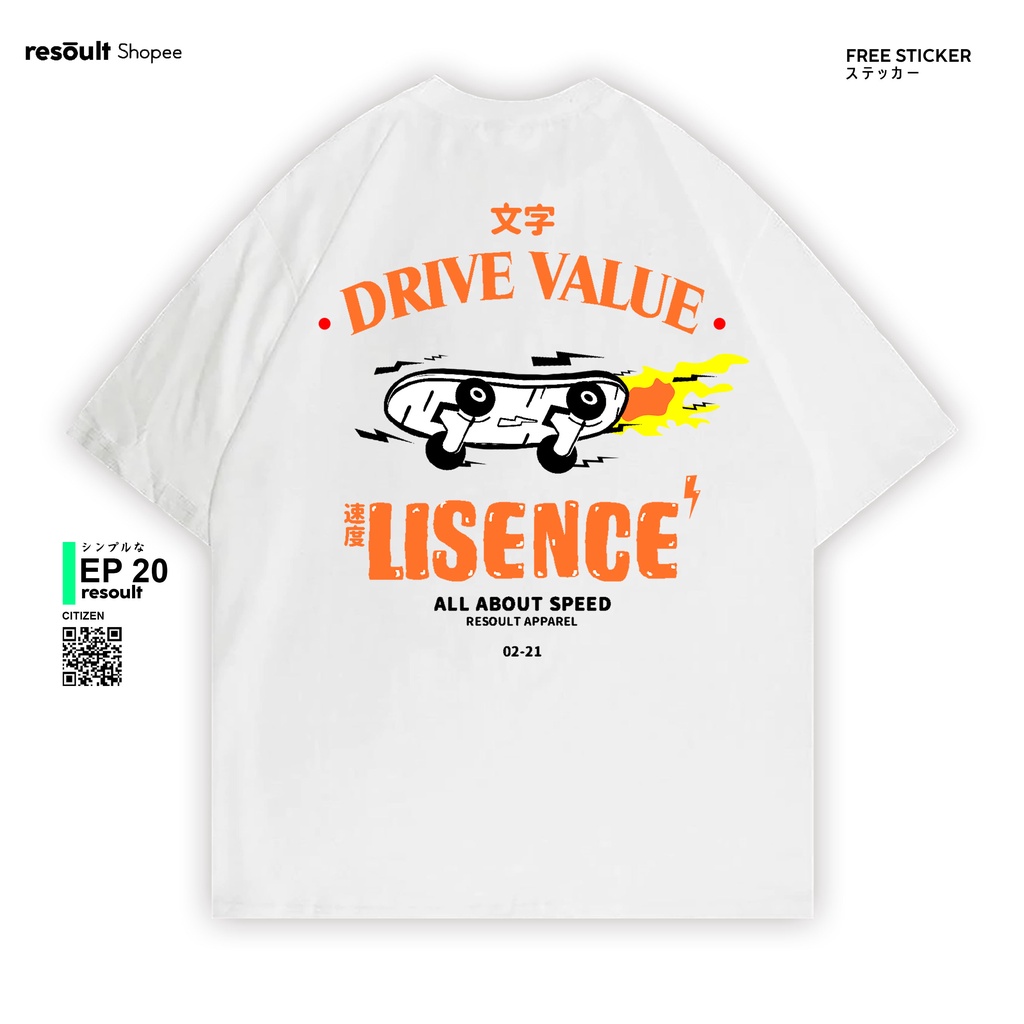 Kaos Putih Resoult.co - EPS 20 Drive Value - Tshirt / Tees Putih