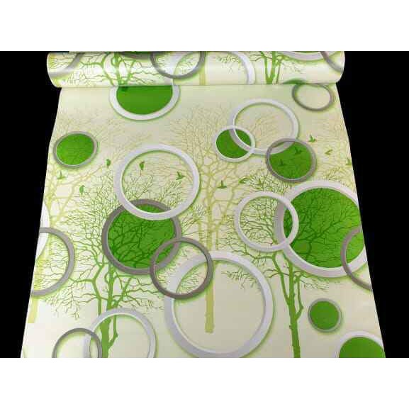  Wallpaper  Sticker Dinding  Grosir Murah polkadot hijau  