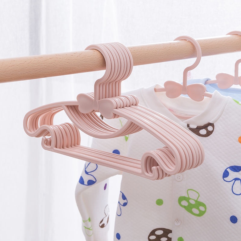 Gantungan Baju Anak/ Isi 5 pcs Hanger Multifungsi Warna Warni/bahan PP 29CM (B290)