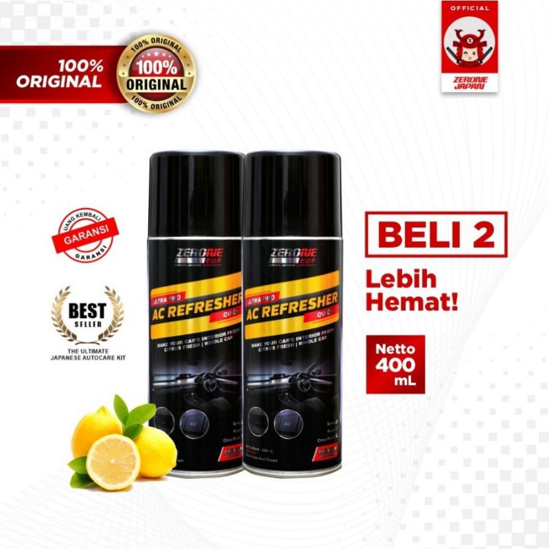 PAKET ZERONE AC REFRESHER MOBIL AC Cleaner Mobil Zerone Japan ac refresher mobil pembersih ac mobil