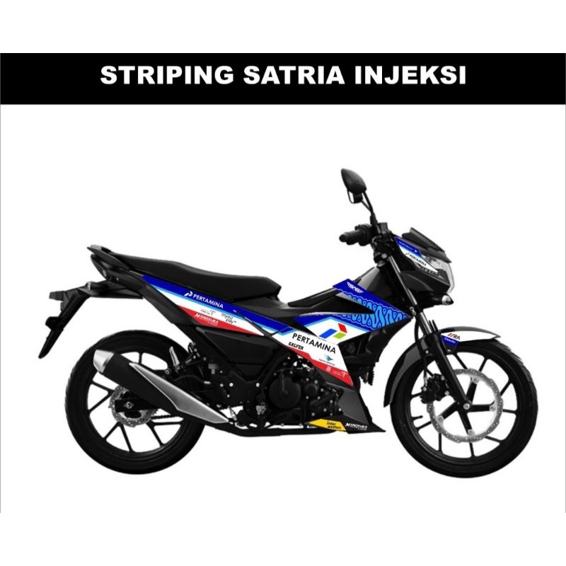 STRIPING SATRIA F INJEKSI STICKER SATRIA FU Fi DECAL VARIASI SUZUKI SATRIA INJEKSI SATRIA F Fi SATRI