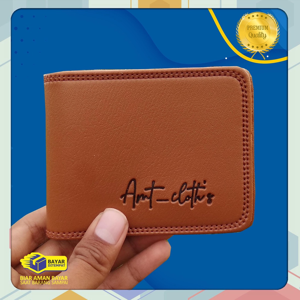 AMT Cloth's Fashion Dompet Pria amt pendek Bahan Kulit sintetik