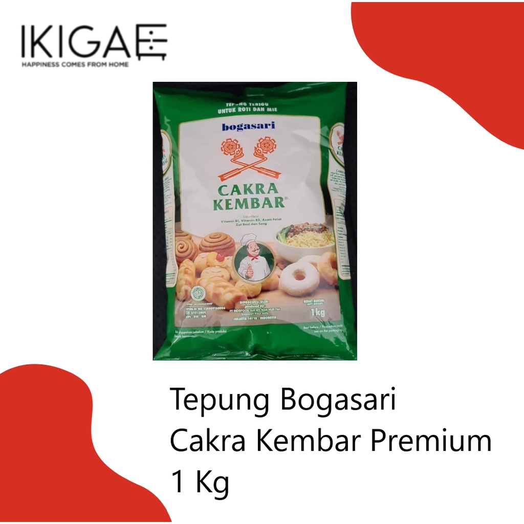 TEPUNG TERIGU BOGASARI SEGITIGA BIRU / CAKRA KEMBAR / LENCANA MERAH / KUNCI BIRU