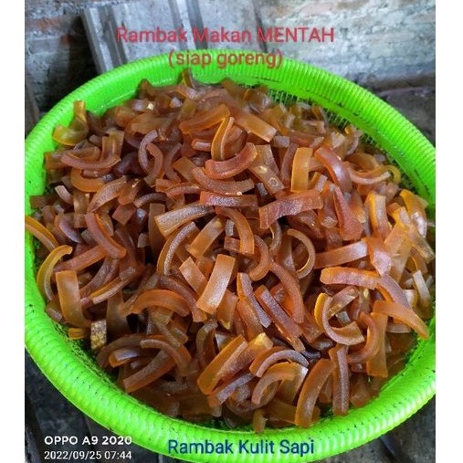 

RambakMakan MENTAH(Panjang)-SUPER-KulitSapi,+-1kg Gurih
