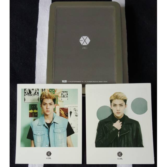 EXO OFFICIAL SEHUN POLAROID DARI SM COEX ARTIUM VERSI 1 DAN 2