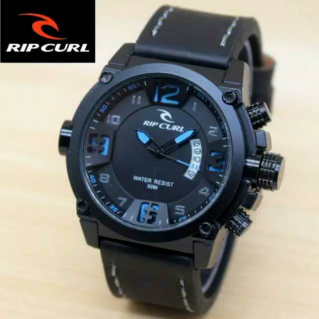 Jam tangan pria ripcurl tali kulit