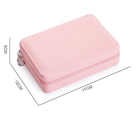 (PERSEGI PANJANG)TEMPAT PERHIASAN Travel Jewelry Anting Kalung Cincin Box