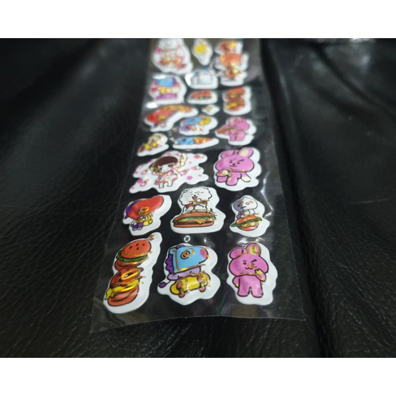 KPOP BTS STICKER TIMBUL BT21 CUTE CARTOON 3D MURAH