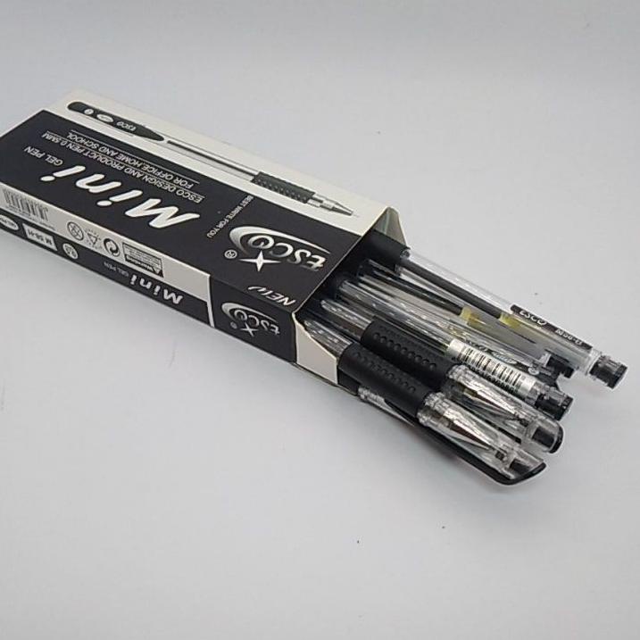 

2.2 SALE PULPEN GEL SELUSIN 12 PCS / ESCO MINI GEEL/ PEN GEL HITAM 1LUSIN MURAH ♥