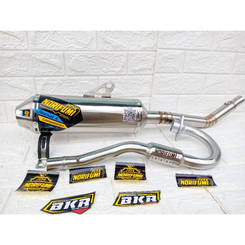 KNALPOT NORIFUMI ROCKET 4 COMPETISI CRF 150L, KLX 150, D-TRACKER, WR 155R-6