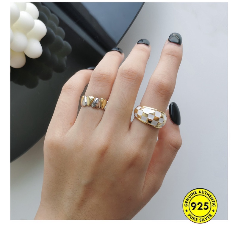 Cincin Emas 18k Bahan S925 Silver Untuk Wanita