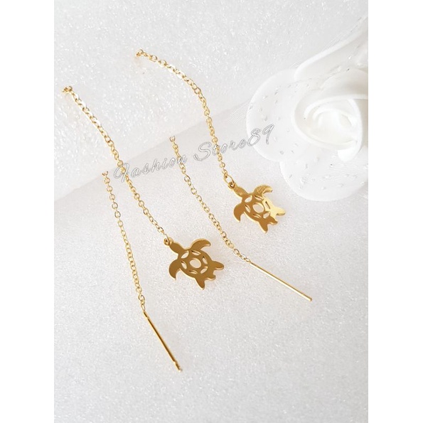 Anting Jurai Panjang Titanium Anting gold Titanium All Varian Anting Bestseller impor Titanium gold ANTIKARAT