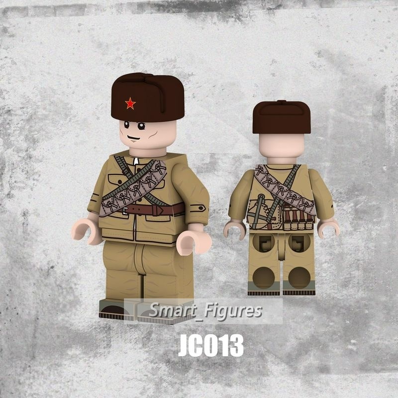 Mainan Action Figure Minifigures National Army Pisau Besar Team Eighth Route Army Volunteer Untuk Hadiah Anak Lakilaki