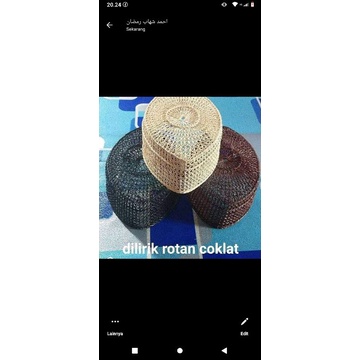 SONGKOK ROTAN TRADISONAL