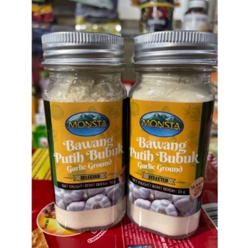 

55G MONSTA BUBUK BAWANG PUTIH PILIHAN GARLIC GROUND MUST TRY