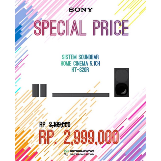 Sony Soundbar HT-S20R 5.1 ch