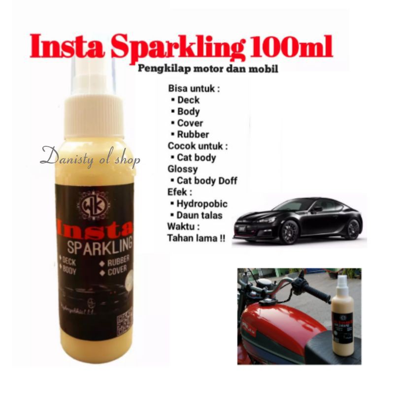 Pengkilap body kit insta sparkling penghilang baret penghitam cover motor