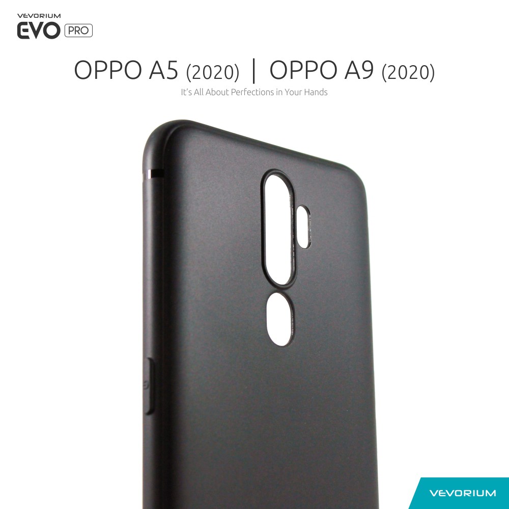 PAKET Tempered Glass + VEVORIUM EVO PRO Oppo A9 2020 A5 2020 Soft Case