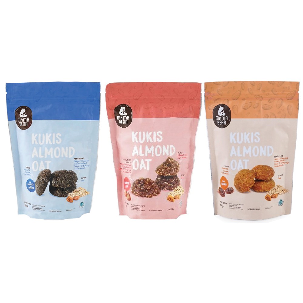 Mama Bear Kukis Almond Oat 150gr