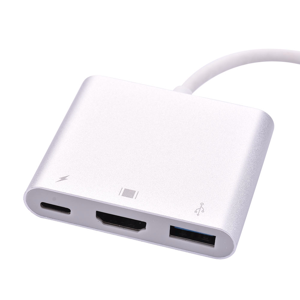 【COD Tangding】3.1 USB Type-C To Hdmi+usb+PD Three-in-one HD on-screen Adapter Cable Support 4K