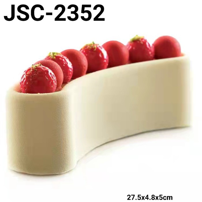 

JSC-2352 CETAKAN LOYANG SILIKON BULAT ENTREMET CREAM CAKE LENGKUNG OBRAL DISKON