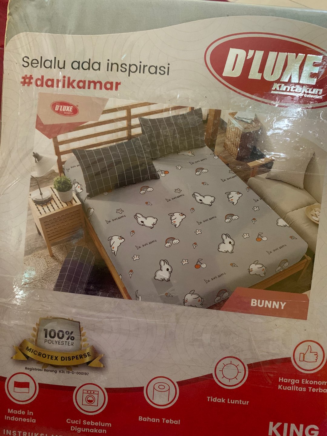 Sprei Kintakun Deluxe 180x200 Sprey D Luxe King Size Seprei Adem Murah - Ijn Plaza