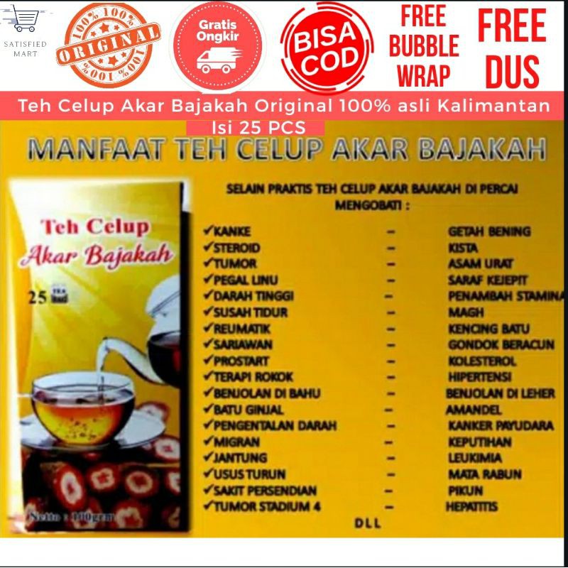 

Teh Celup Akar Bajakah isi 25 pcs asli kalimantan 100% Original teh bajakah obat kanker obat tumor