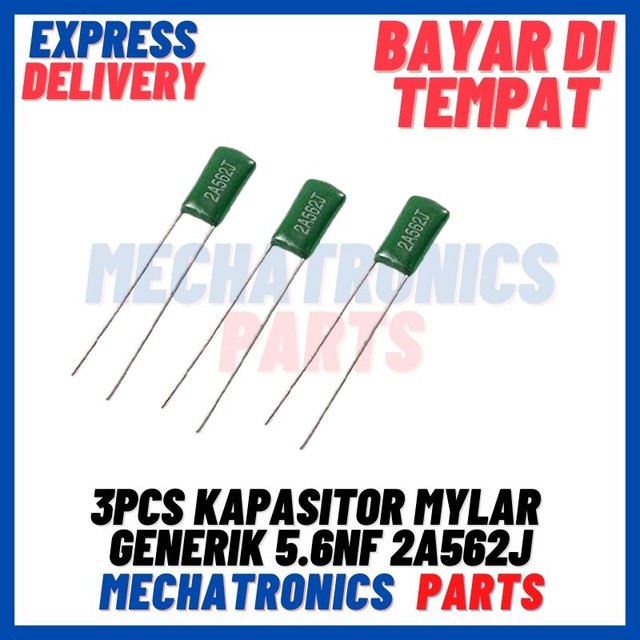 [PAS-9280] KAPASITOR MYLAR GENERIK 5.6nF 2A562J