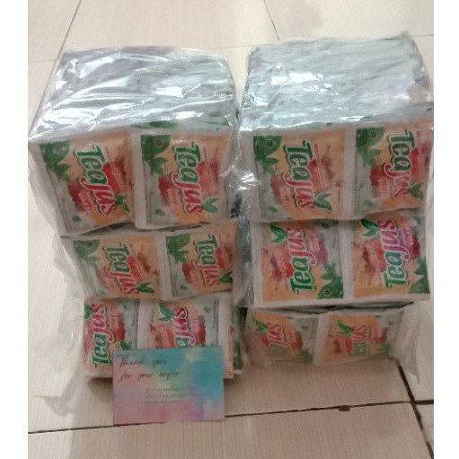 

Teh Jus Gula Batu dengan Minuman Serbuk teh gula batu 1 renceng isi 10 bungkus