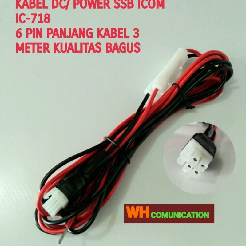 KABEL DC/POWER SSB ICOM IC-718 6PIN