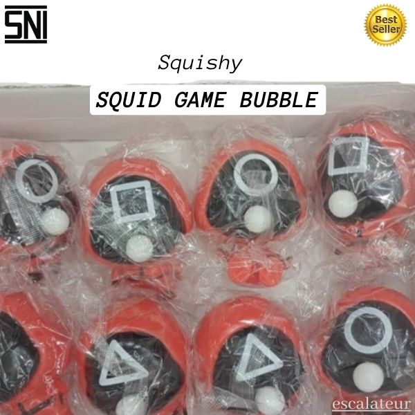 Ready TENTARA SQUID GAME MAKAN PERMEN KARET, SQUISHY  Squishy anti stress ball Babel squid game slim