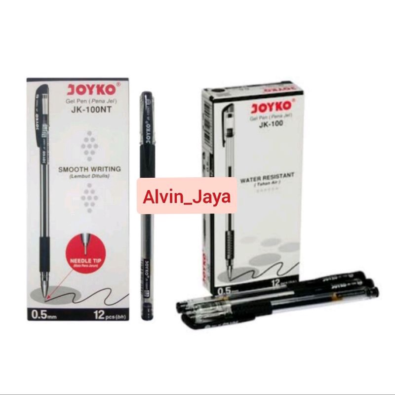 

Pulpen Joyko gel pen JK-100NT 1 pack 12 buah