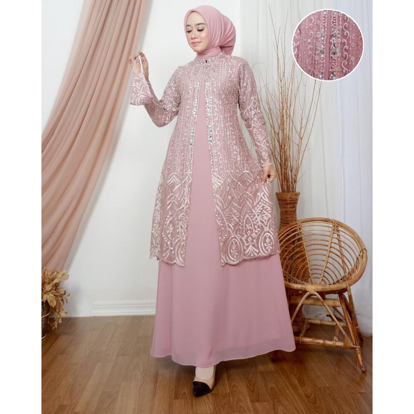 Gamis Cinderalla Terbaaru / Kebaya Modern Original Terbaru / Outfit Kekinian / Wisuda Pesta Kondangan / Fashion Muslimah