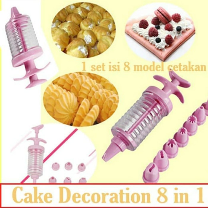 

KUE-PENGHIAS-ALAT- DECORATION CAKE ALAT HIAS KUE 8 IN 1 -ALAT-PENGHIAS-KUE.