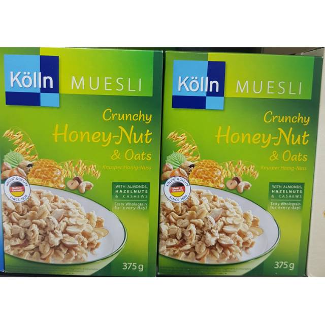 

Kolln muesli crunchy honey nut & oats 375gr