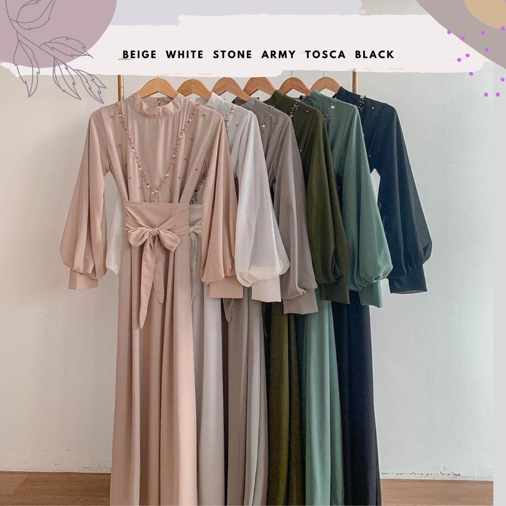 Kencana Dress Jumbo/Dress Full Furing Ld 110/Dress Remaja/Dress Lebaran/Dress Kondangan