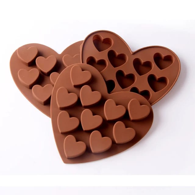 Cetakan Coklat Silicone Love 10 Grid Cetakan Coklat Jelly Pudding es Batu Love 10 Lubang Silicone Molds Baking Chocolate