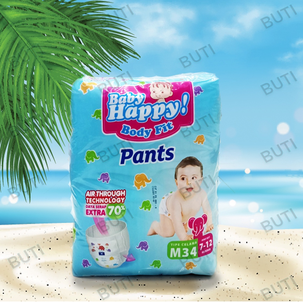 BABY HAPPY PANTS M34 / L30 / XL26 / XXL24 TIPE CELANA BABY HAPPY