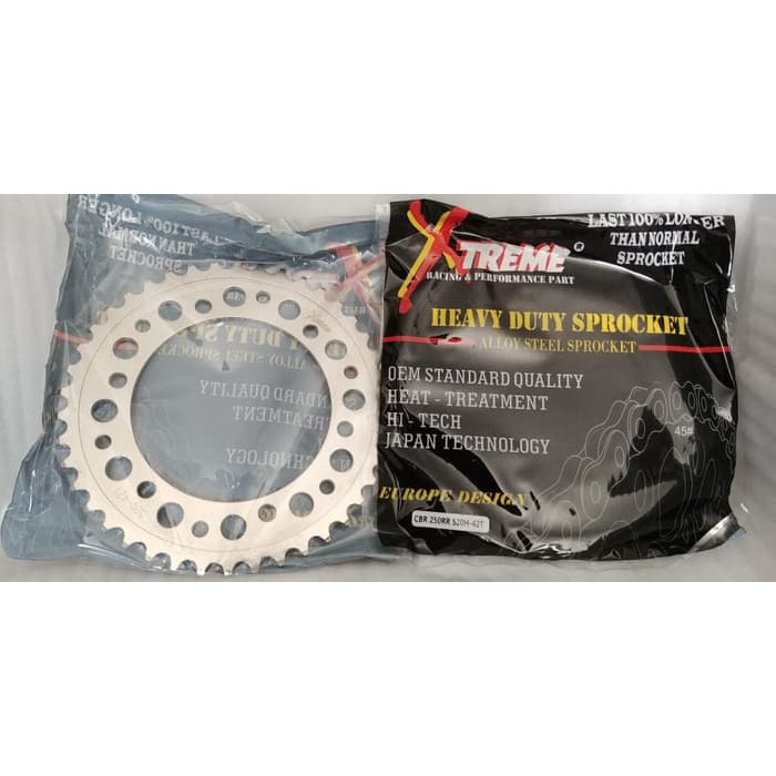 GEAR BELAKANG XTREME CBR250R 520 36-37-38-39T NOT SSS TK