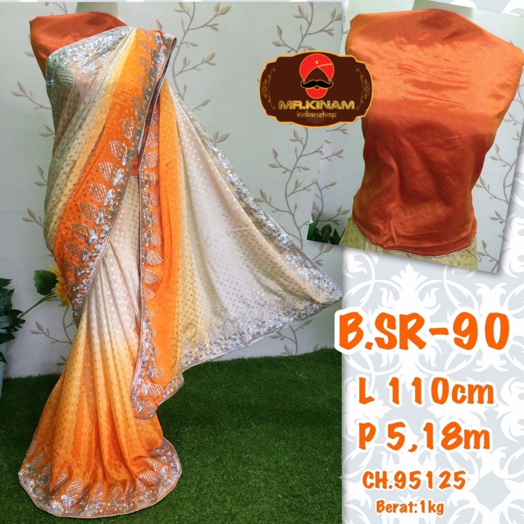 SAREE INDIA [B.SR-9094] | KAIN SAREE INDIA | SAREE LILIT INDIA | BAJU INDIA